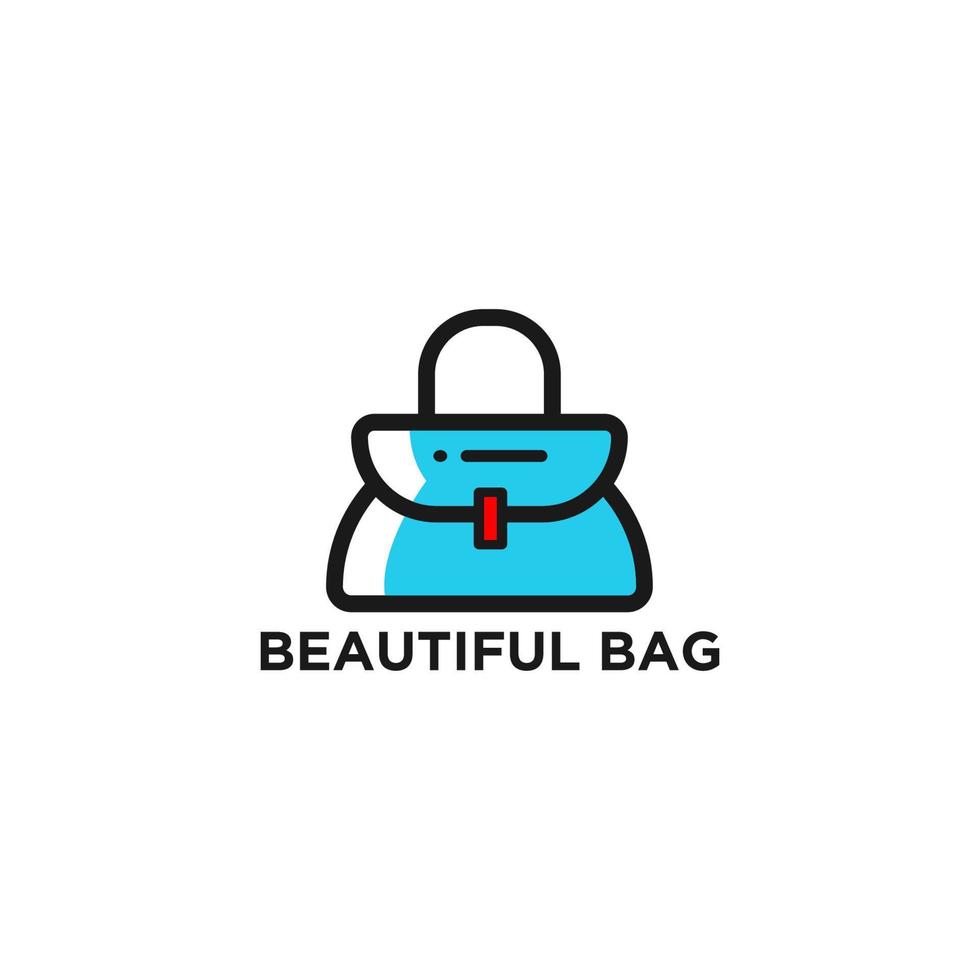 vector de logotipo de bolsa de belleza