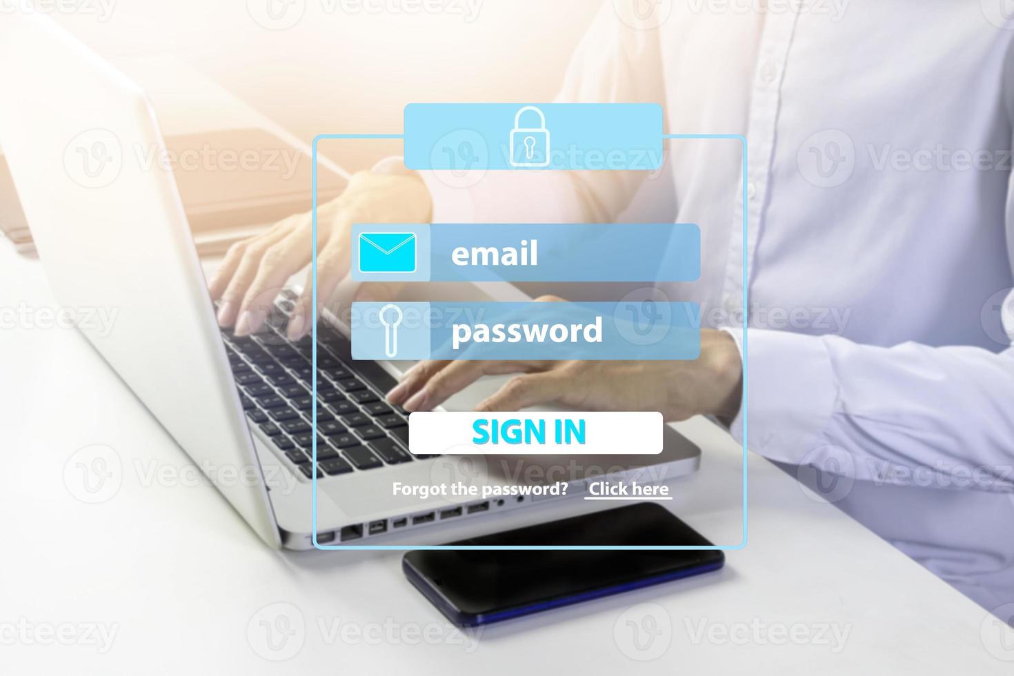 Log in securely for smooth operation.,Security in entering the internal management system photo