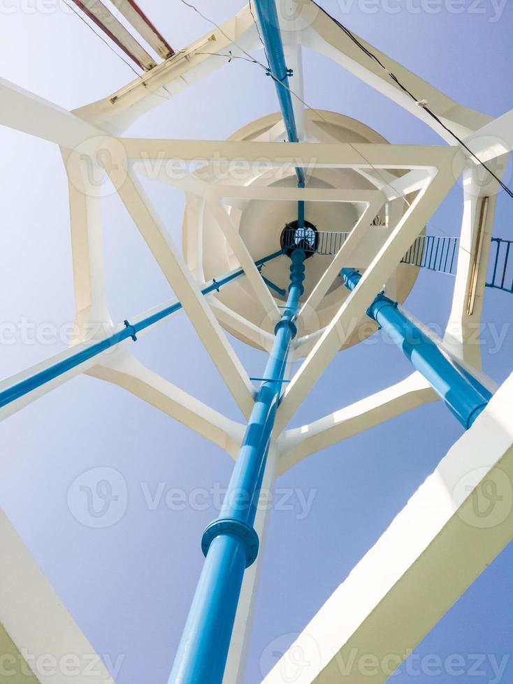 View from the bottom of the white water tower. photo