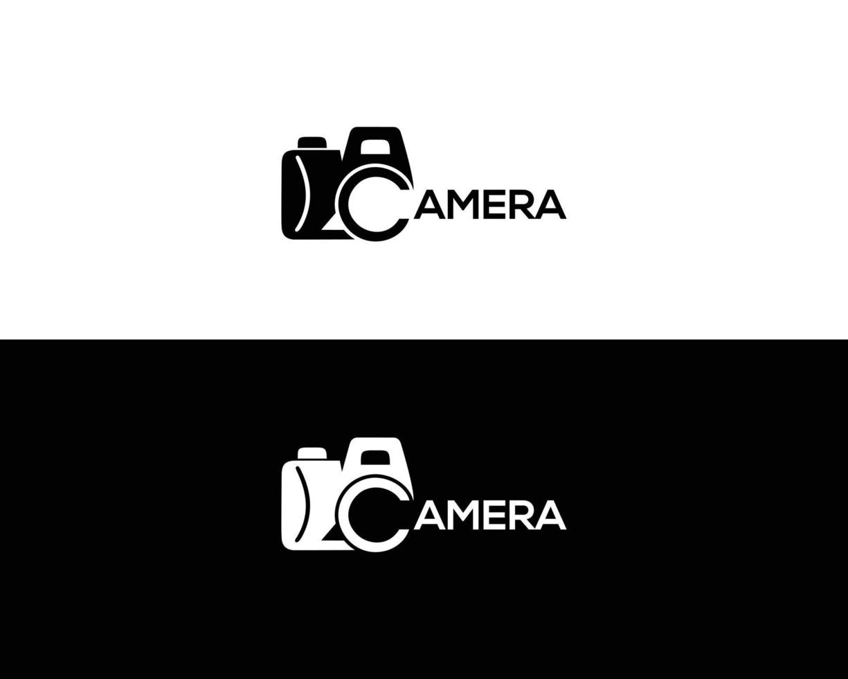 diseño de logotipo de cámara de fotografía con plantilla de vector de letra c.