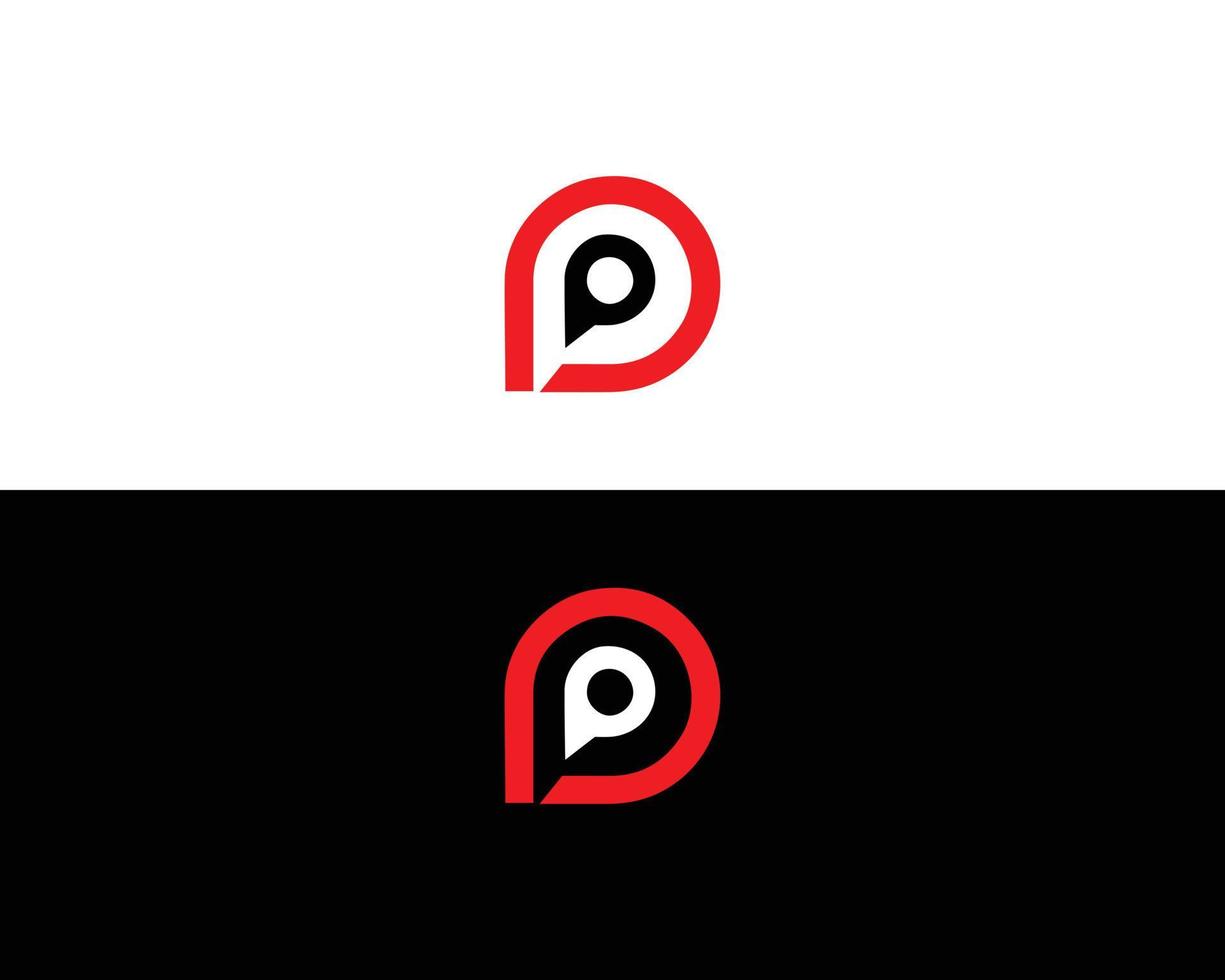 plantilla de diseño de icono y logotipo inicial de letra pp. vector