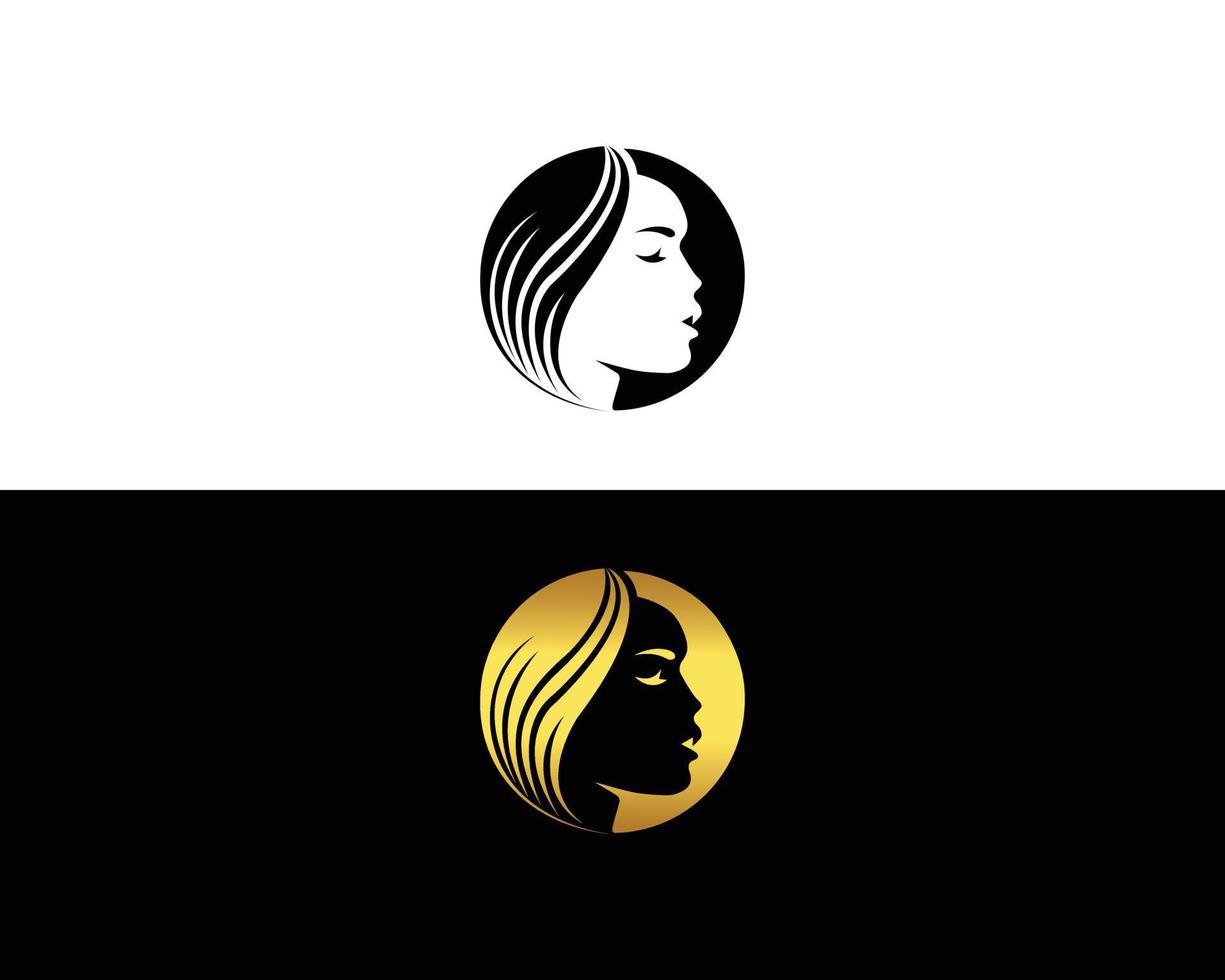 vector de plantilla de diseño de icono y logotipo de piel de belleza creativa.