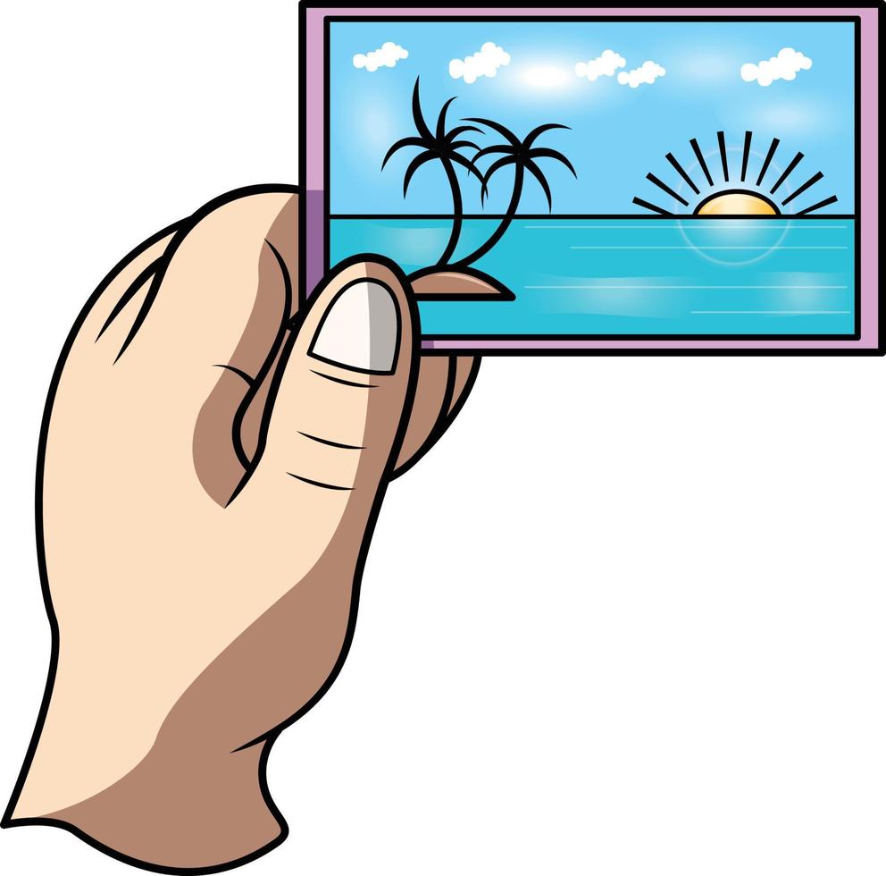 a cute travel ticket for summer vector