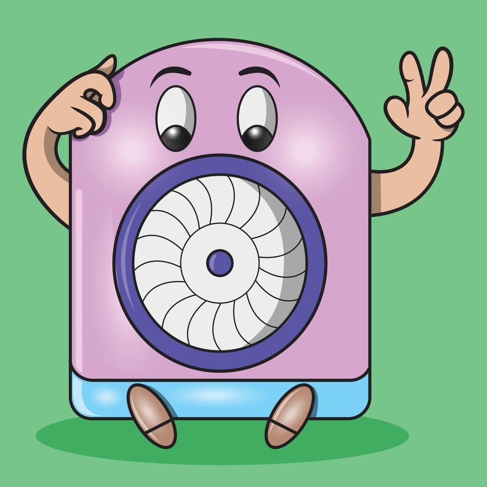 ventilador lindo de dibujos animados con gesto de dos dedos 7953299 Vector en Vecteezy ventilador lindo de dibujos animados con gesto de dos dedos 7953299 Vector en Vecteezy