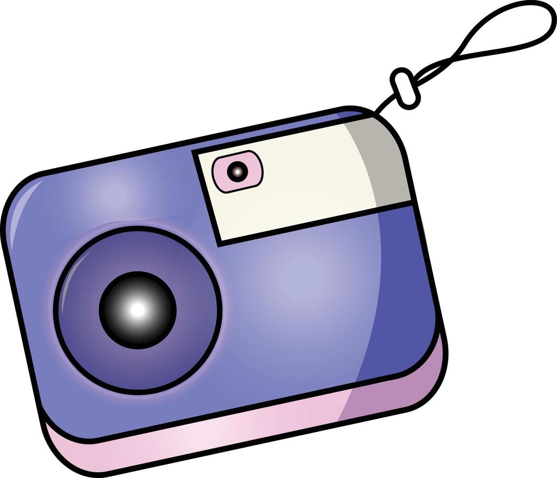 a cute camera for traveling vector