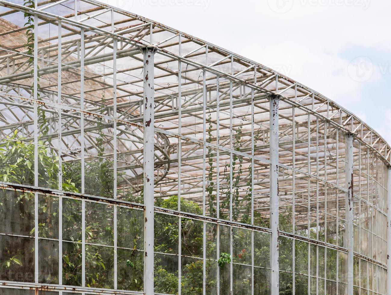 Old large steel building photo