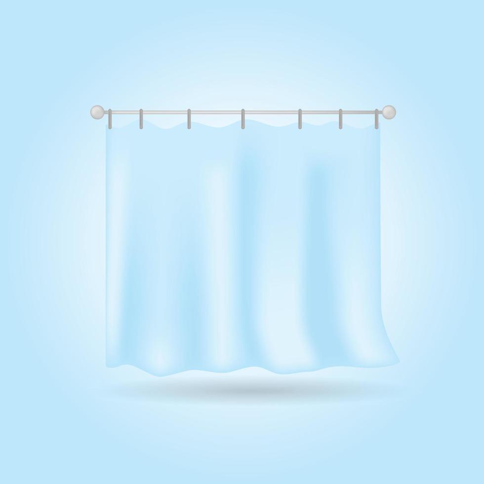 Realistic Curtain Vanities With Gradient vector