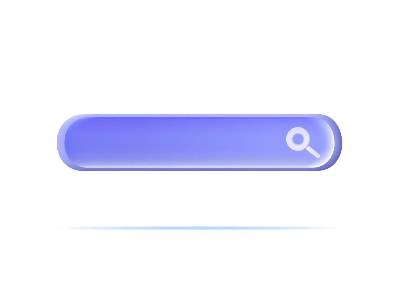 3d seaarch bar icon. vector illustrations