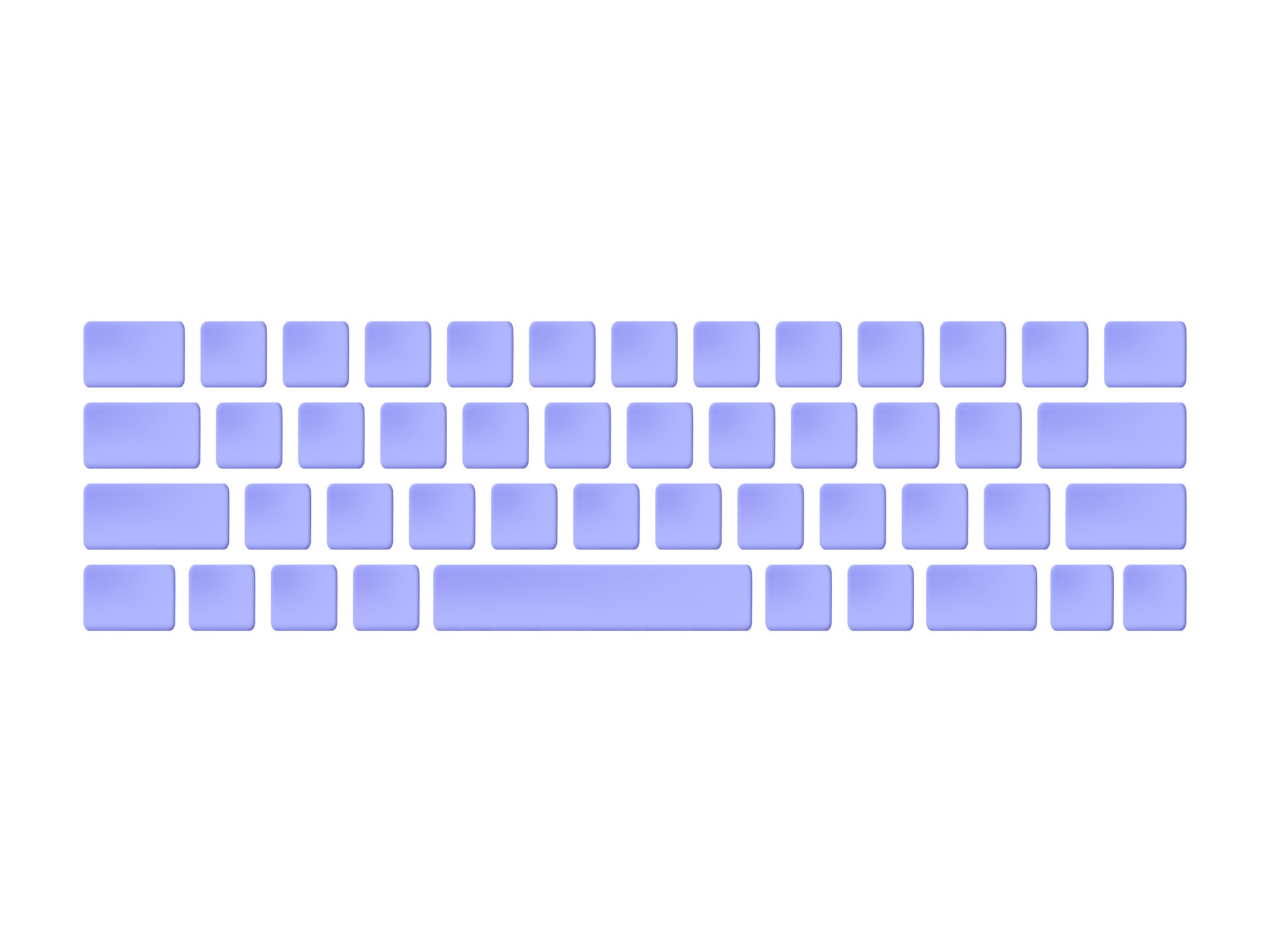 Blue a keyboard. minimal concept. 3d vector illustrations 7954043