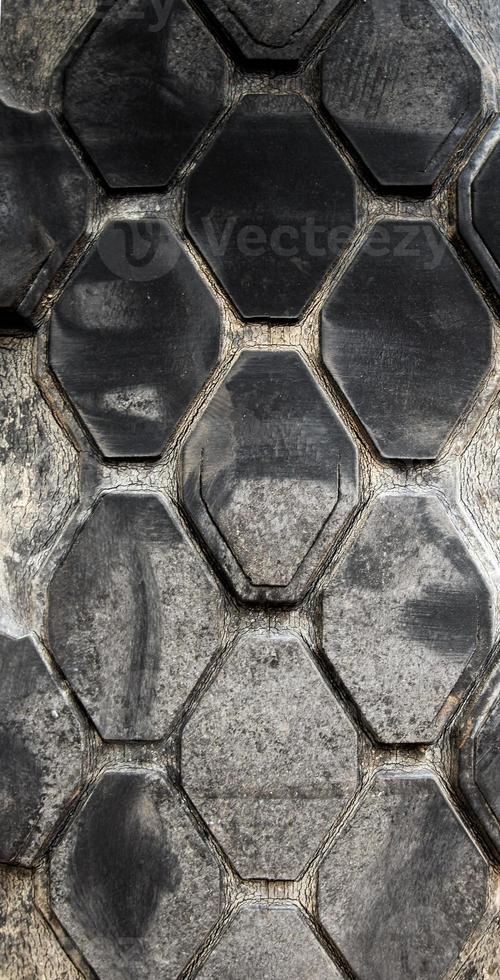 Very wear and tear old tire surface photo