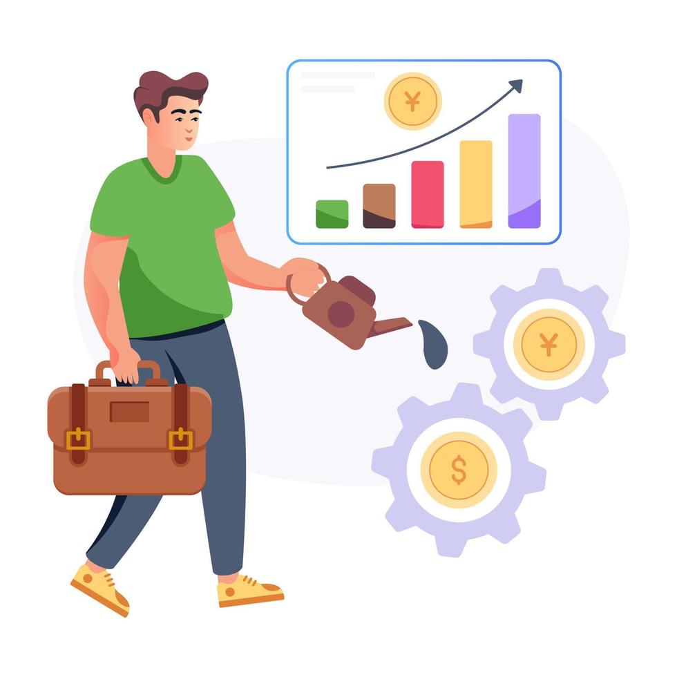 un diseño de vector plano de estímulo económico 7954420 Vector en Vecteezy