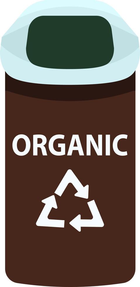 Tank for organic waste semi flat color vector object