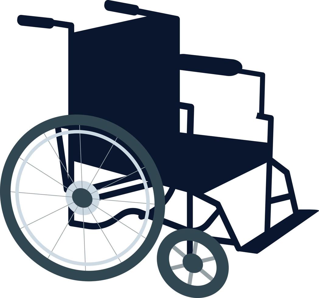 Wheelchair semi flat color vector object