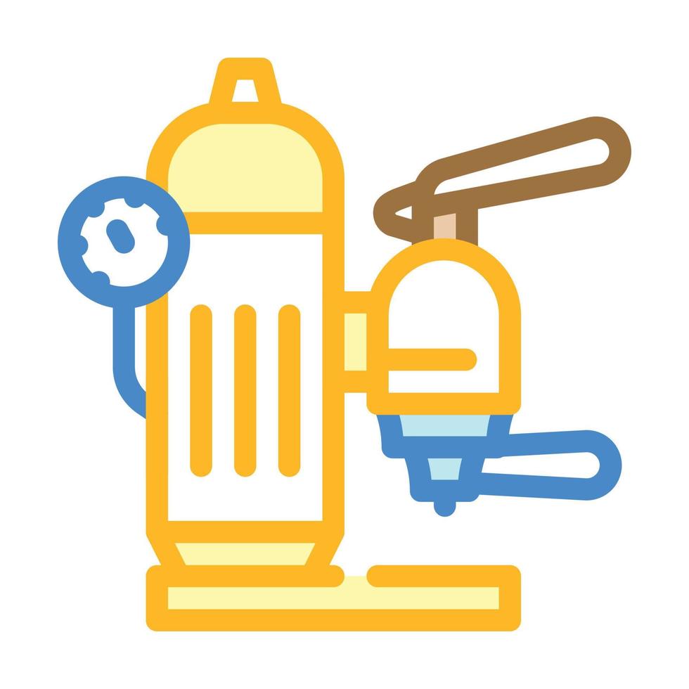 lever coffee maker color icon vector illustration
