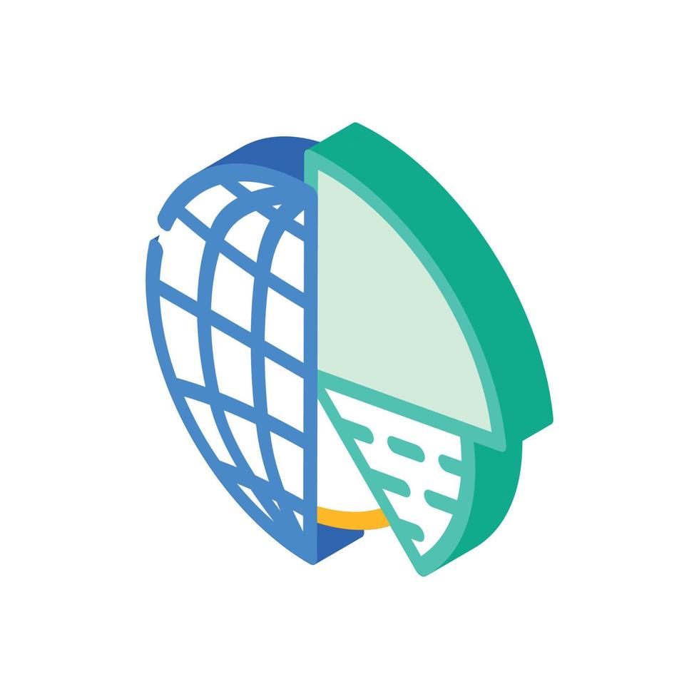 analytics globalization isometric icon vector illustration