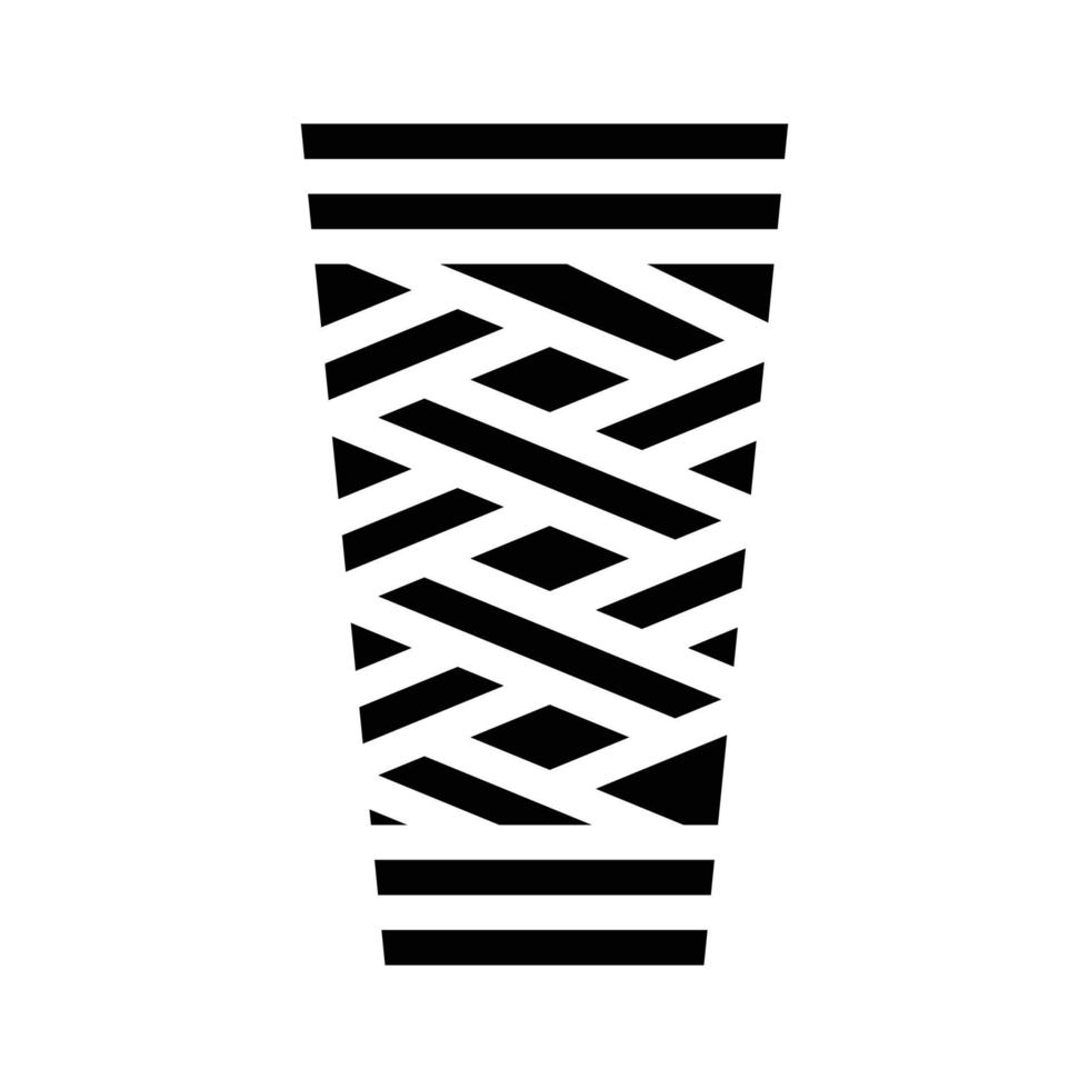 viking cup glyph icon vector black illustration