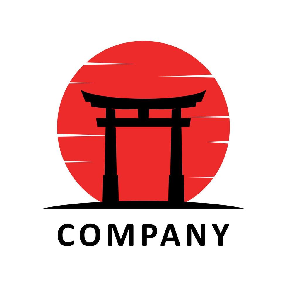 japan gate logo vector