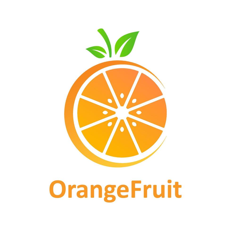 orange fruit logo 7955116 Vector Art at Vecteezy