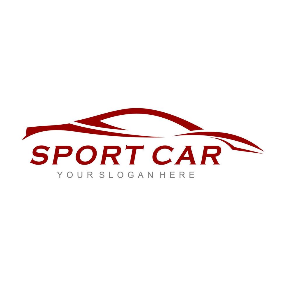 logotipo de coche deportivo vector