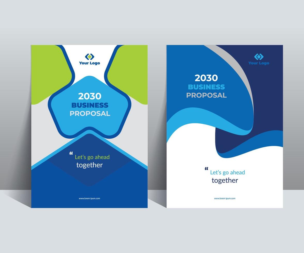 Business Proposal Corporate Cover Design Concept adept for Multipurpose Projects vector