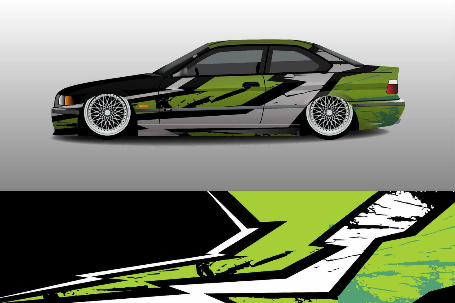 racing car livery sticker design vector