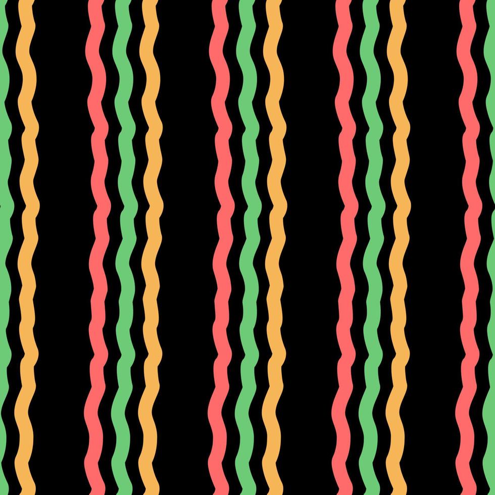 simple design of geometric abstract pattern horizontal seamless wave lines vector