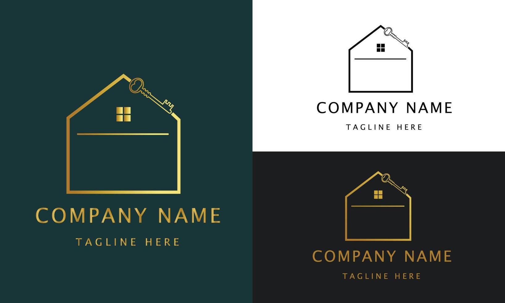 Real estate logo template with golden creative style premium Badges for Realtor Logo Sold Vector