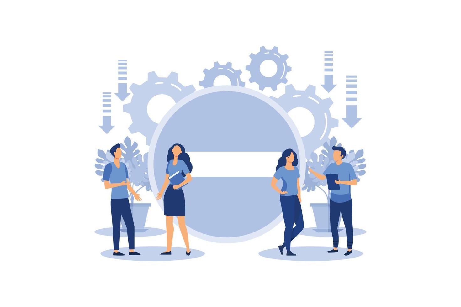 problems at work, stress, work, fatigue, emotions, frustration, weaknesses flat vector illustration