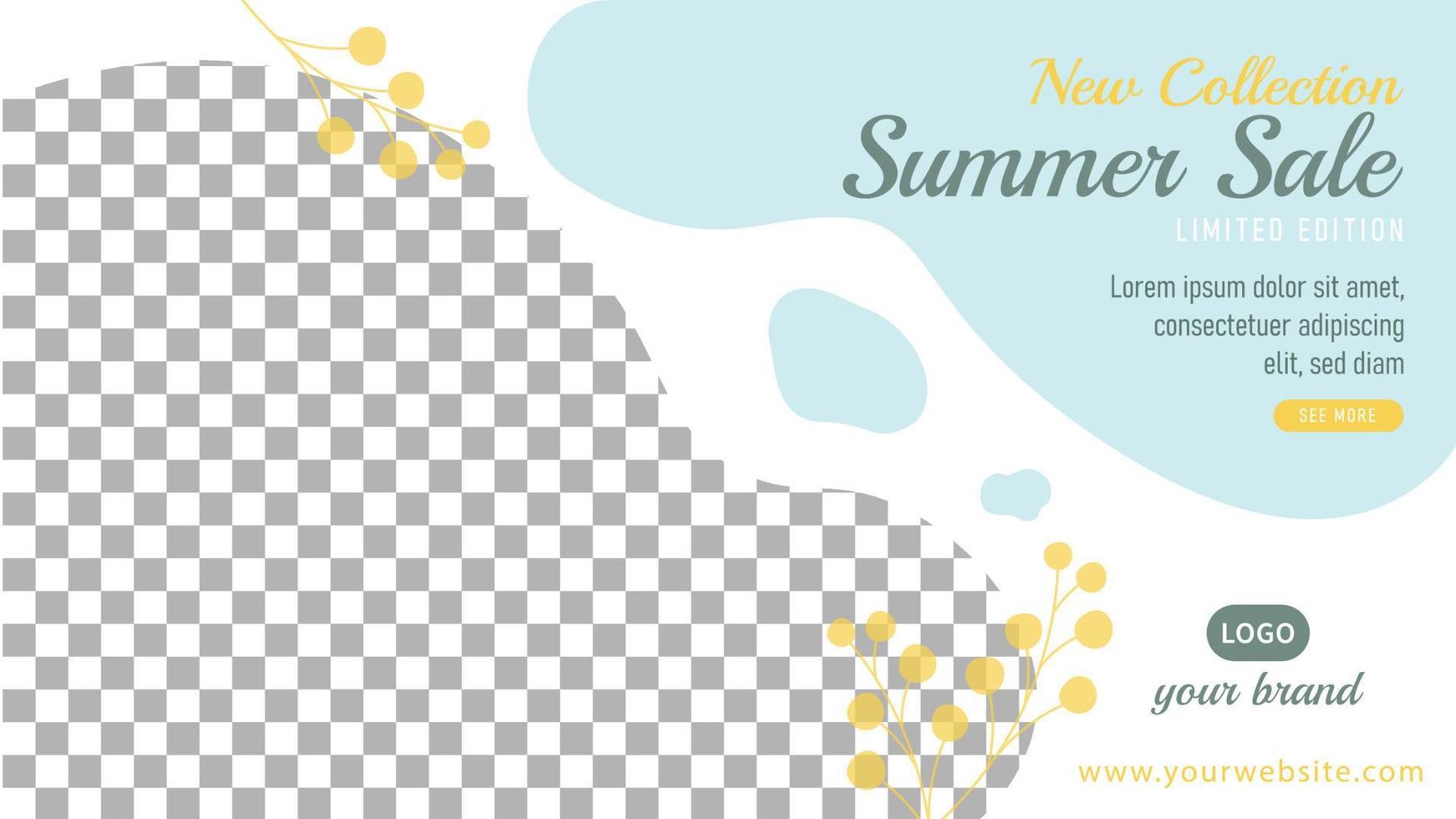 Sale banner template Free Fector vector
