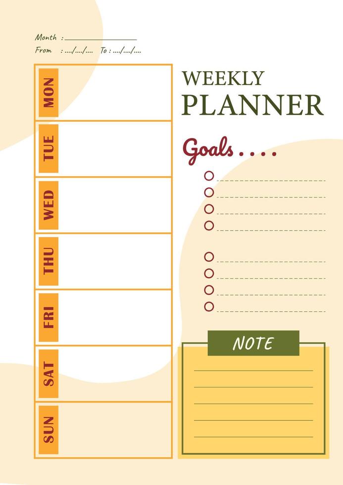 Bullet Journal Planner Set 2866550 Vector Art at Vecteezy