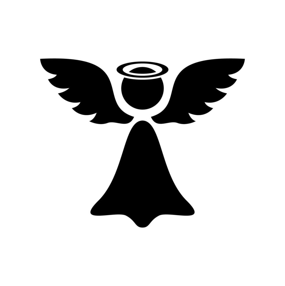 Angel Wings with halo vector icon inspiration