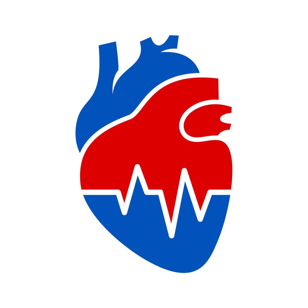 Hearth vector icon. Health and medical icon