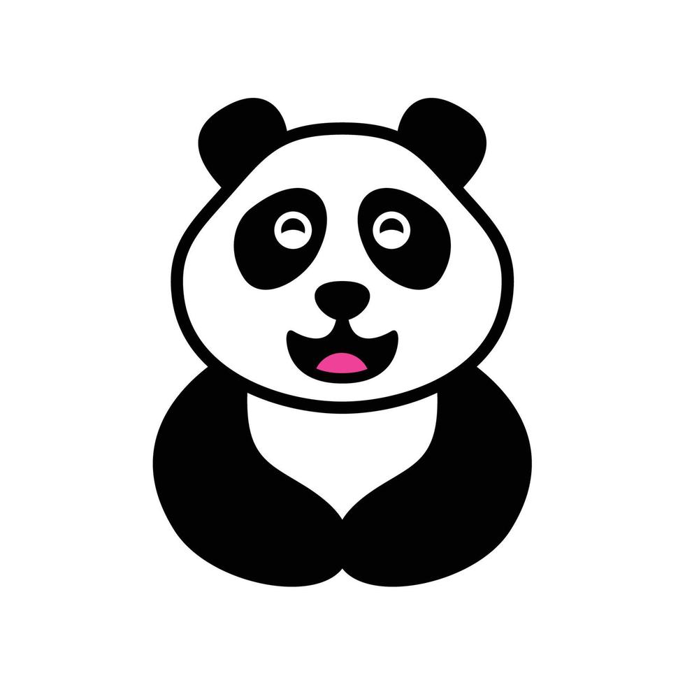 Panda logo design vector template