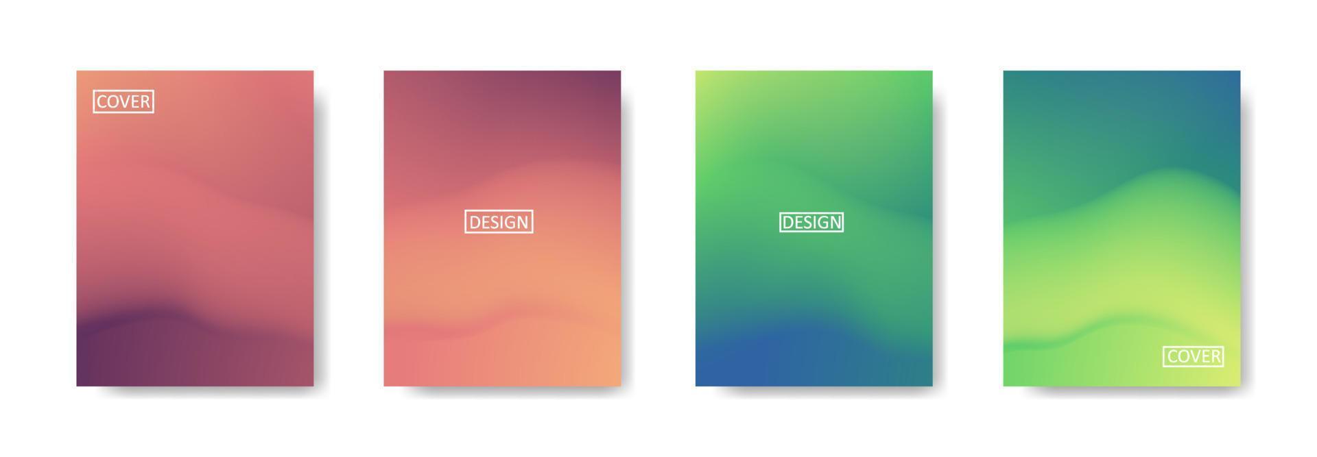 Set of abstract background with beautiful gradation color, colorful background for poster flyer banner backdrop.vertical banner.cool fluid background vector illustration