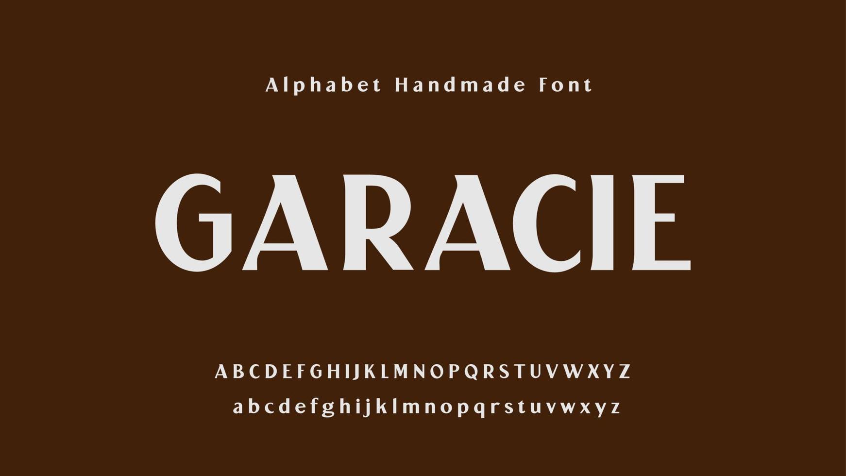 Classic alphabet font. Elegant vintage typography vector