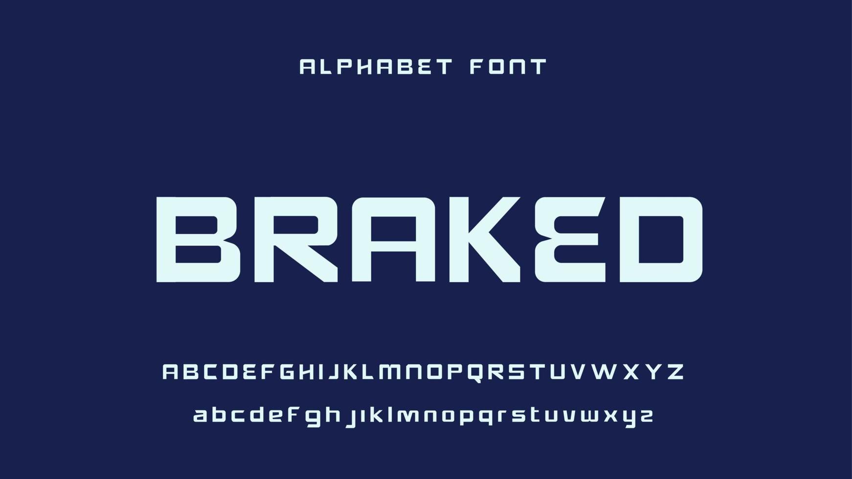 Automotive alphabet font. electronic abstract typography technology sports music future vector