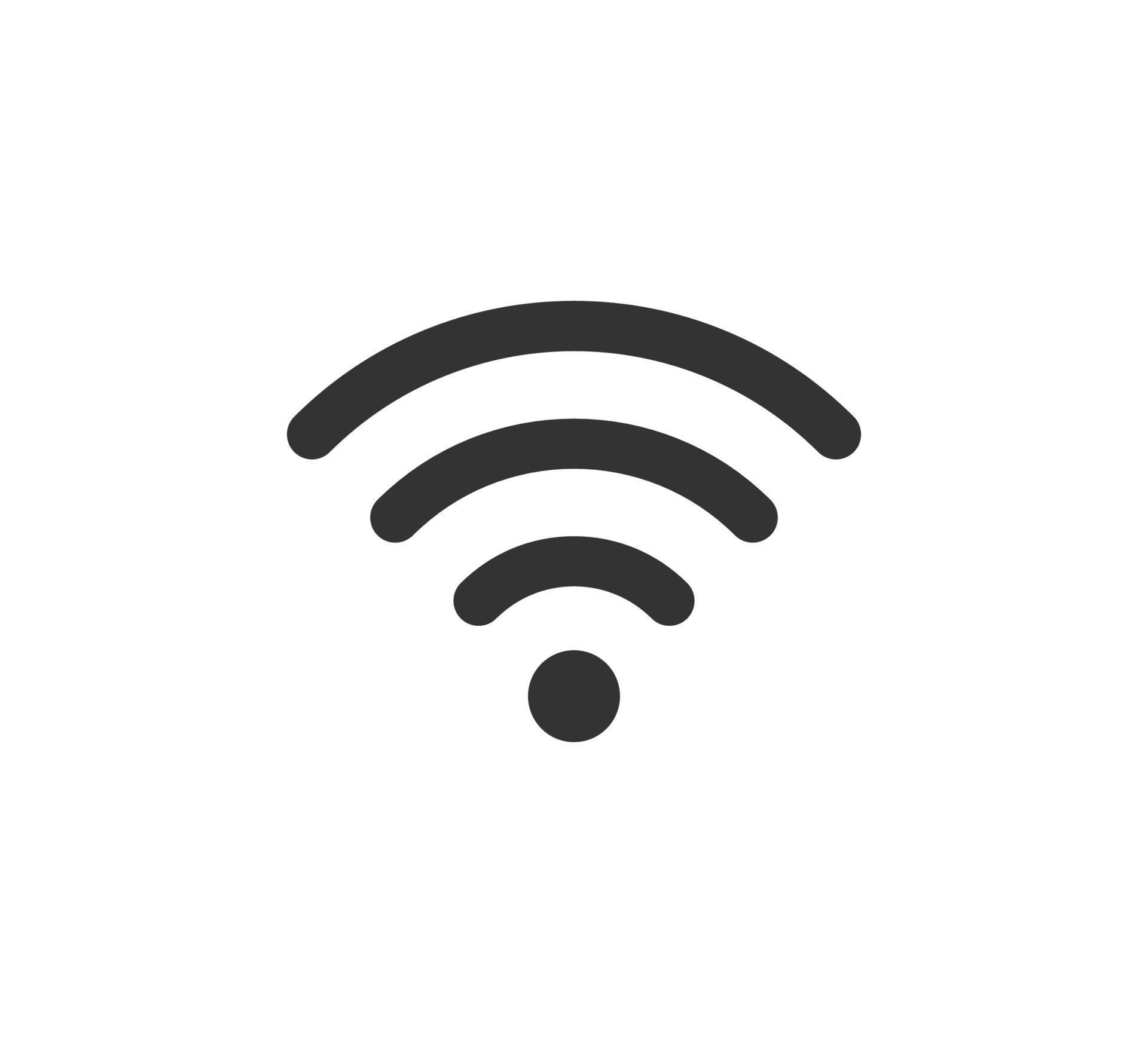 Wi Fi icon. Wifi signal icon. Wireless connection signal