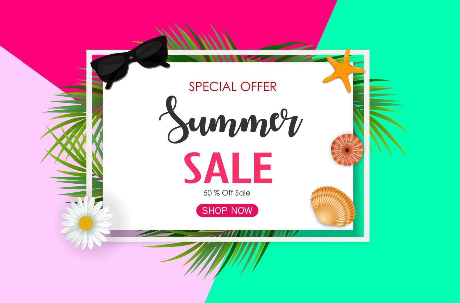 Summer Sale Background vector