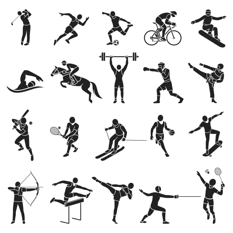 Sport icon set vector