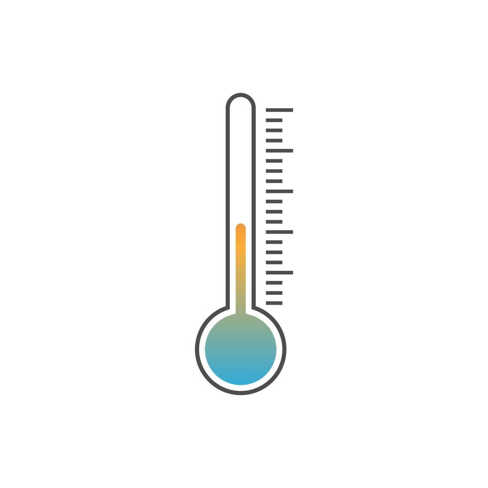 Thermometer icon logo design illustration template vector