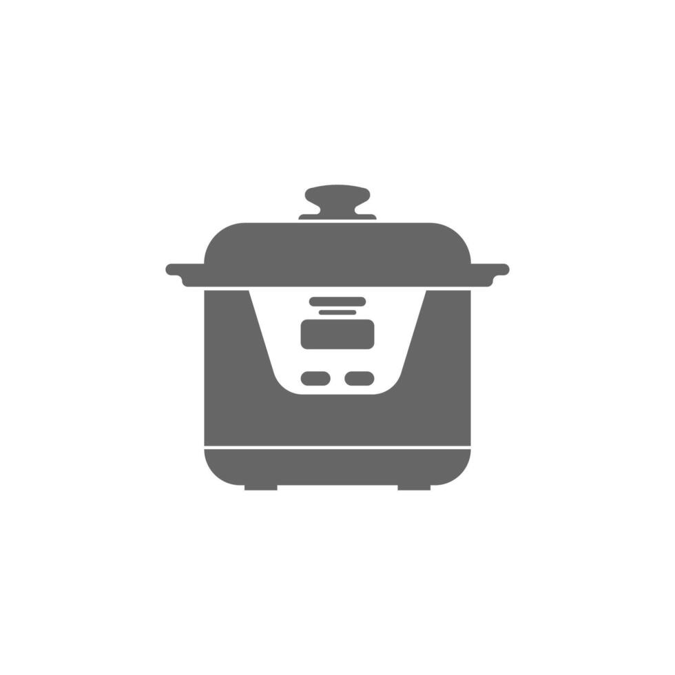 Rice cooker icon flat design illustration template vector