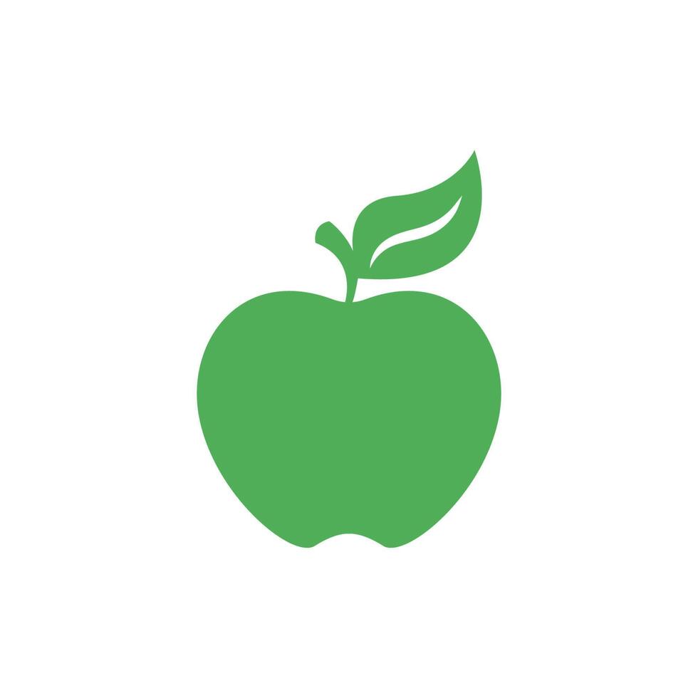 plantilla de ilustración de diseño de logotipo de icono de manzana vector