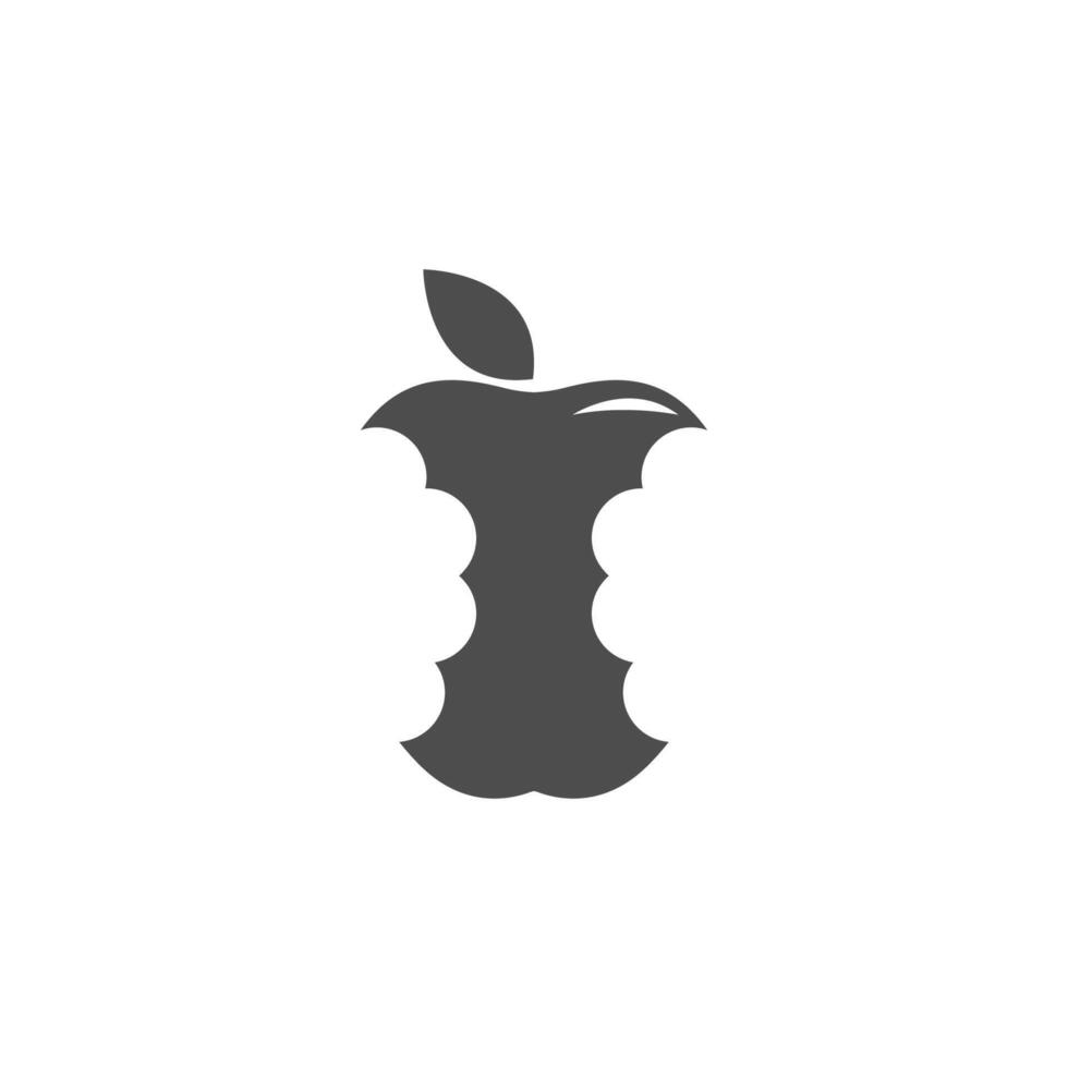 Apple icon logo design illustration template vector