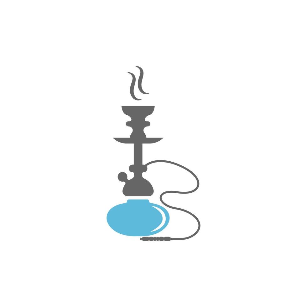 narguile shisha icono logotipo ilustración plantilla vector