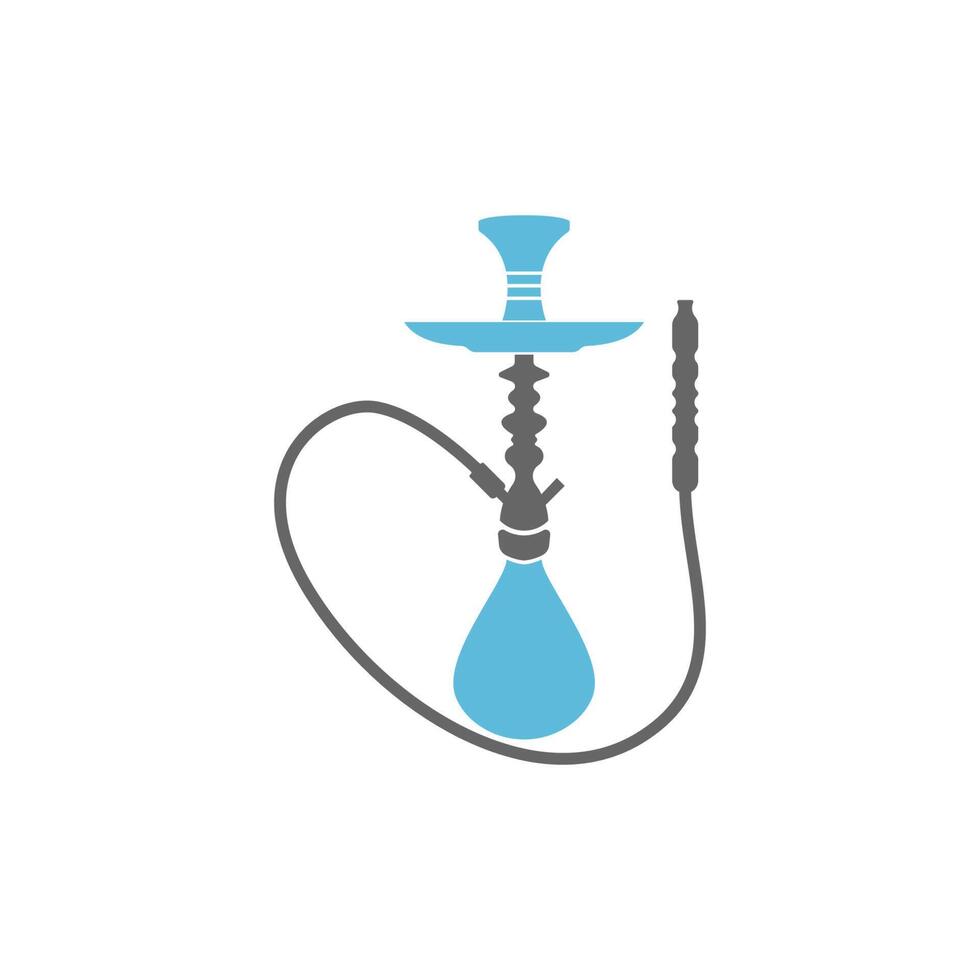 narguile shisha icono logotipo ilustración plantilla vector