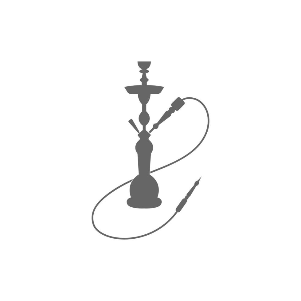 narguile shisha icono logotipo ilustración plantilla vector