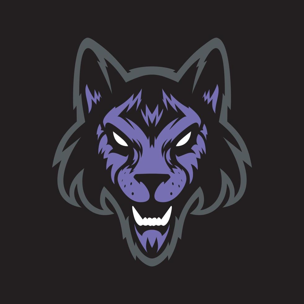 Wolf head logo. Great for sports logotypes and team mascots. vector
