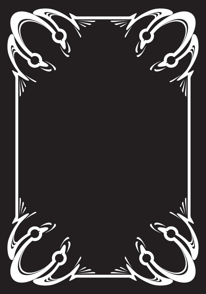 Border frame molding line deco vector label isolated