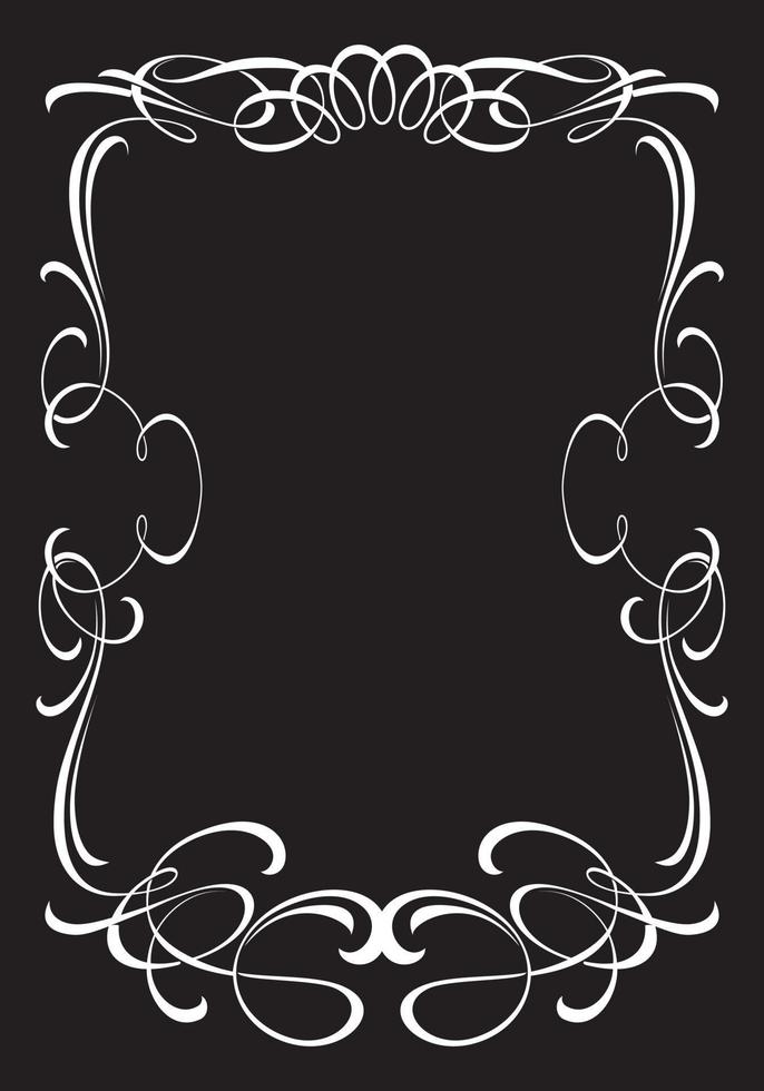 Decorative old-fashioned frame. vector