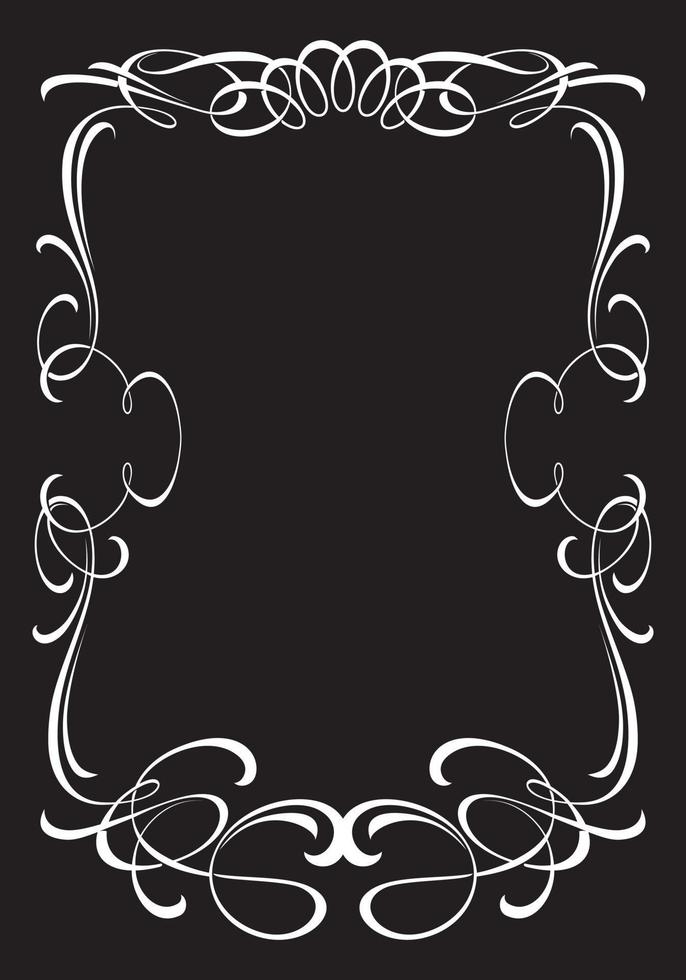 Decorative old-fashioned frame. vector